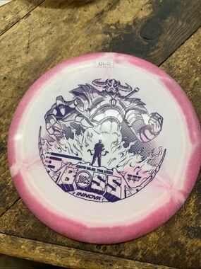 Boss Pink and White Discraft-Style Distance Driver